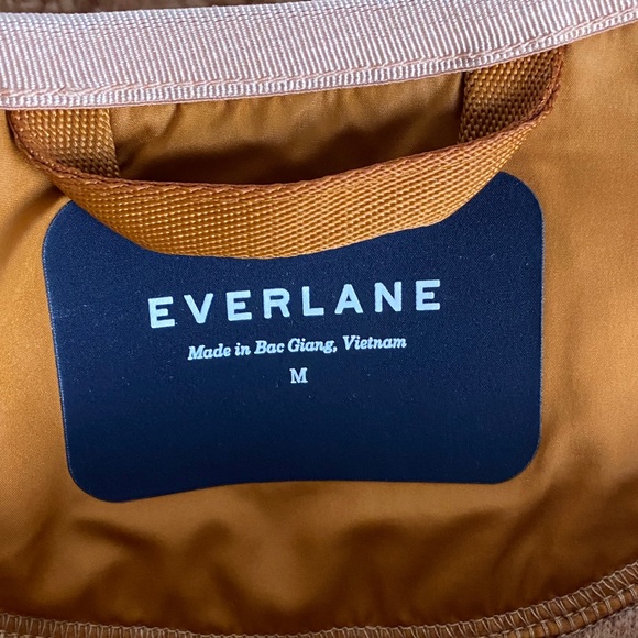 Everlane Women’s The Renew Teddy Sherpa Button Brown Jacket Sz M Oversized - Picture 5 of 8